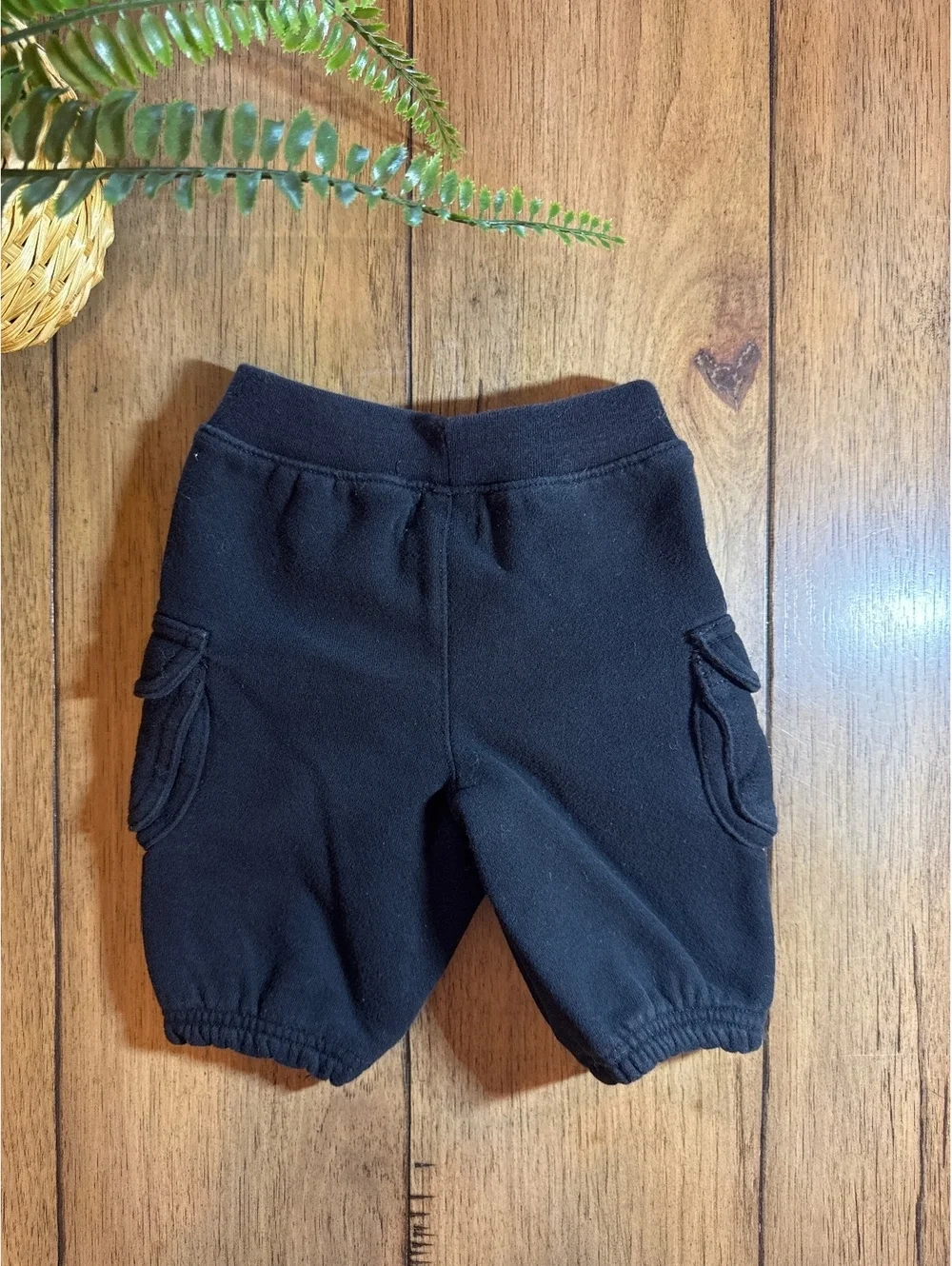 Ralph Lauren Baby Black Fleece Cargo Sweatpants 3 Months